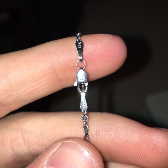 Solid 14K Michael Anthony White Gold Rope Chain - Picture 4 of 4